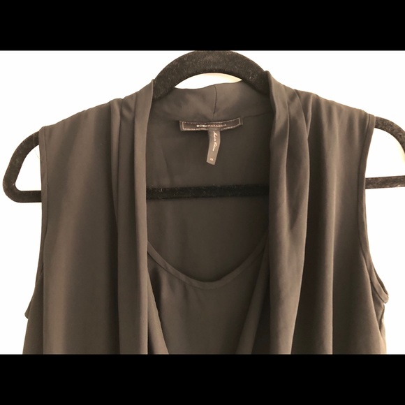 BCBG MaxAzria Cecil Asymmetrical Draped Top - Picture 5 of 6